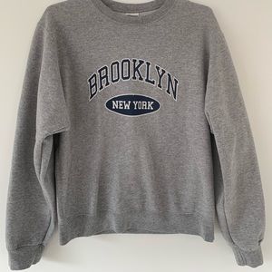 Brooklyn NYC grey sweatshirt